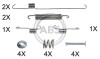 Монтажний набір гальмівної колодки A.B.S. 0001Q (фото 1)