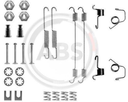 Монтажний набір гальмівних колодок A.B.S. 0617Q (фото 1)