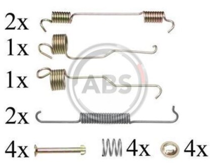 Монтажний набір гальмівних колодок A.B.S. 0804Q
