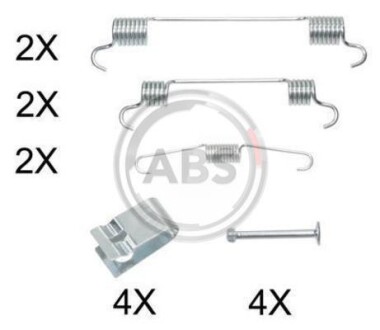 Монтажний набір гальмівних колодок A.B.S. 0833Q