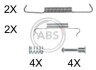 Комплектующие, стояночная тормозная система A.B.S. 0887Q (фото 1)