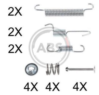 Монтажний набір гальмівних колодок A.B.S. 0894Q