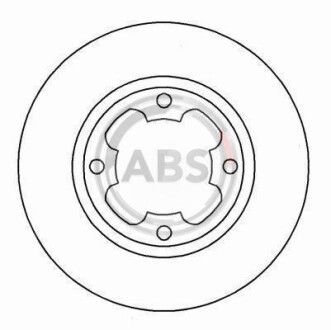 Гальмівний диск A.B.S. 15653