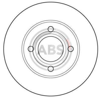 Диск тормозной AUDI 80/90/100 передн. вент. (ABS) A.B.S. 15746