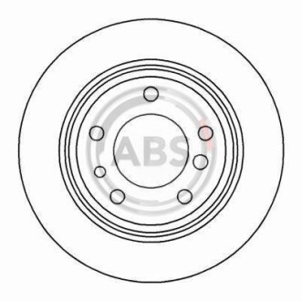 Гальмівний диск A.B.S. 15872