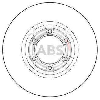 Гальмівний диск A.B.S. 16074