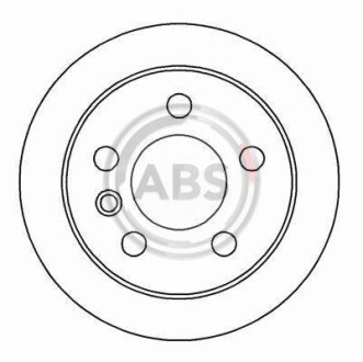 Диск гальмівний перед. VW T4 90-96 1 A.B.S. 16082