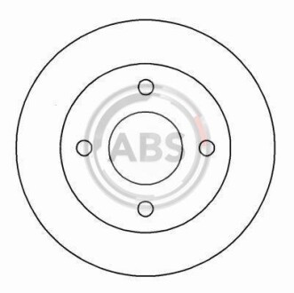 Гальмівний диск A.B.S. 16156