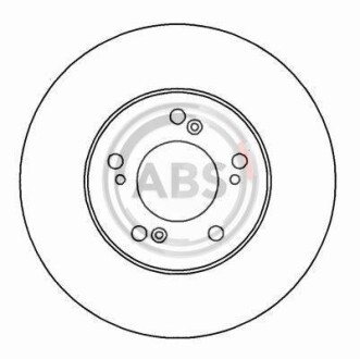 Гальмівний диск A.B.S. 16182