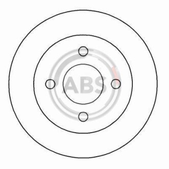 Гальмівний диск A.B.S. 16244