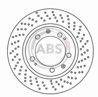 Гальмівний диск A.B.S. 16491