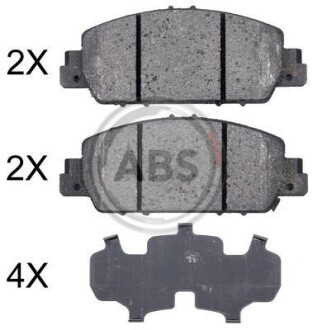 Гальмівні колодки дискові (1 к-т) A.B.S. 35014