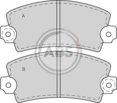 Гальмівні колодки, дискове гальмо (набір) A.B.S. 360422