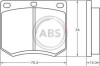 Гальмівні колодки, дискове гальмо (набір) A.B.S. 36109 (фото 1)