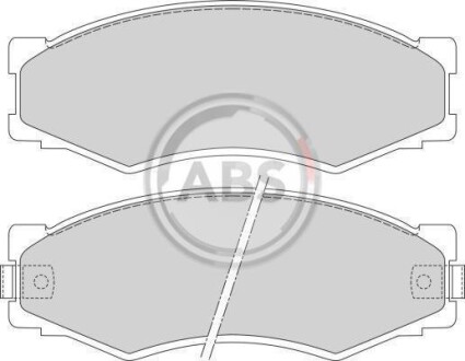 Гальмівні колодки, дискове гальмо (набір) A.B.S. 361681