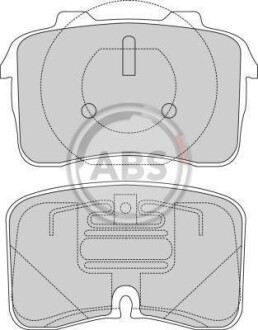 Гальмівні колодки, дискове гальмо (набір) A.B.S. 36813