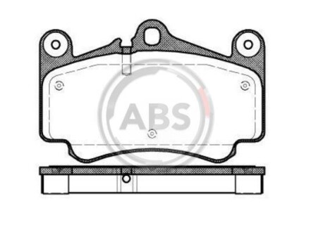 Гальмівні колодки, дискове гальмо (набір) A.B.S. 37147 (фото 1)