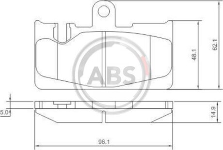 Колодки гальмівні зад. Lexus LS FE 430 A.B.S. 37264