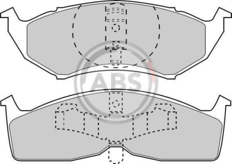 Гальмівні колодки, дискове гальмо (набір) A.B.S. 38730