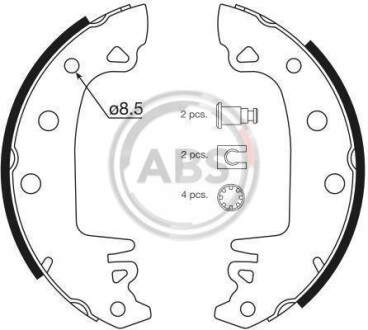 Гальмівні колодки барабанні (набір) A.B.S. 8111 (фото 1)