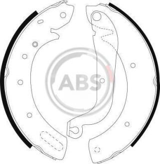 Гальмівні колодки (набір) A.B.S. 8971