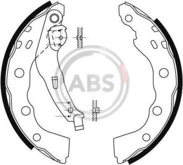 Гальмівні колодки (набір) A.B.S. 9088