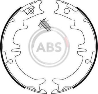 Колодка гальм. барабан. LEXUS, TOYOTA задн. (ABS) A.B.S. 9114