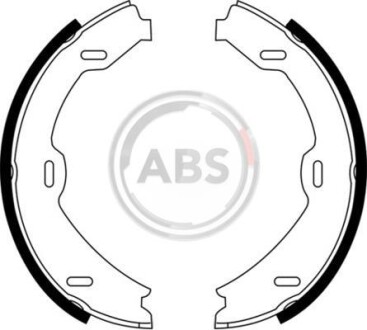 Гальмівні колодки ручного гальма A.B.S. 9140