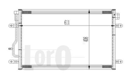 Радіатор кондиціонера A4/A6 Allroad 1.6-4.2 00-09 Abakus 0030160012 (фото 1)