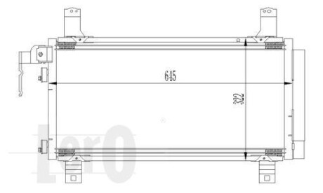 Радіатор кондиціонера MZ 6(02-)1.8 i 16V(+) Abakus 030-016-0007