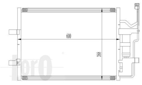 Радіатор кондиціонера MAZDA 3(BK)/5(CR) 1.8 i 16V 03- Abakus 0300160010