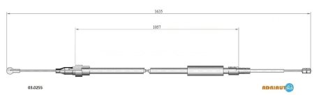Трос ручного гальма ADRIAUTO 030255