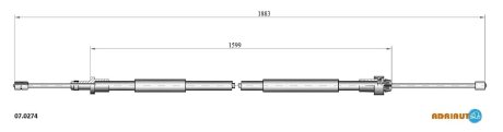 Трос ручного гальма ADRIAUTO 070274 (фото 1)