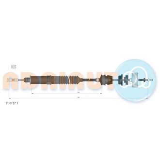 Тросик сцепления ADRIAUTO 1101371 (фото 1)