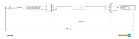 Трос зчеплення ADRIAUTO 110167