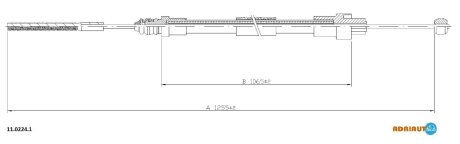 Трос ручного гальма ADRIAUTO 1102241