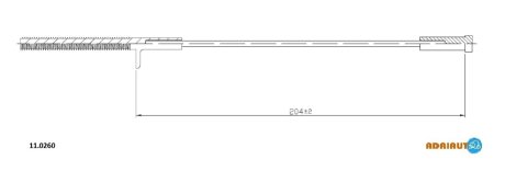 Трос ручного гальма ADRIAUTO 110260