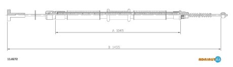 Трос ручного гальма ADRIAUTO 110272