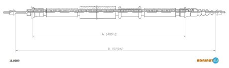 Трос ручного гальма ADRIAUTO 110289