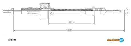 Трос зчеплення ADRIAUTO 130100