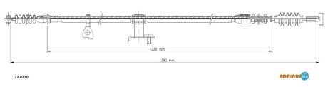Трос ручного гальма ADRIAUTO 220270