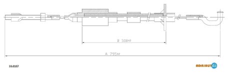 Трос зчеплення ADRIAUTO 330107