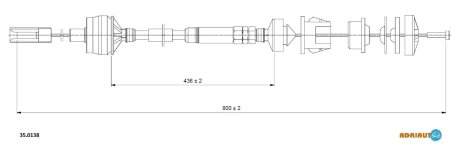 Трос зчеплення ADRIAUTO 350138