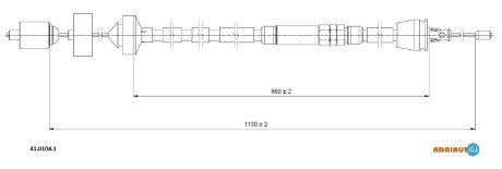 Трос зчеплення ADRIAUTO 4101041