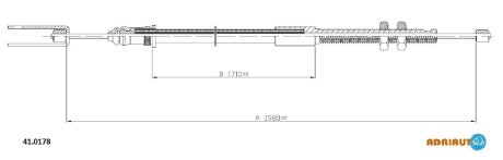 Трос зчеплення ADRIAUTO 410178