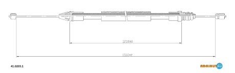 Трос ручного гальма ADRIAUTO 4102031