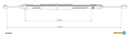 Трос зупиночних гальм ADRIAUTO 4102461