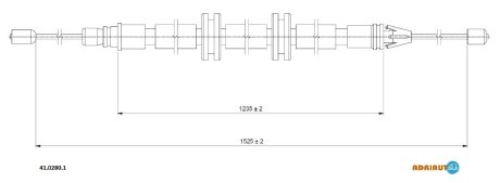 Трос зупиночних гальм ADRIAUTO 4102801