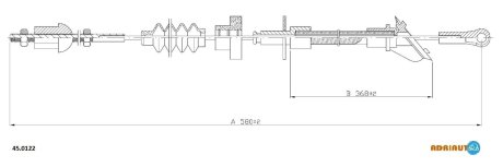Трос зчеплення ADRIAUTO 450122