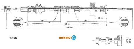 Трос зчеплення ADRIAUTO 450136